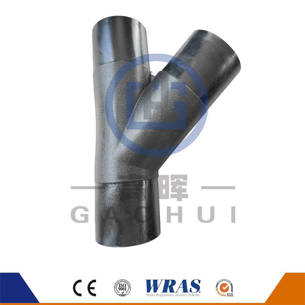 Material virgin al HDPE FUNDE BUTS WYE TEE LATERAL TEE