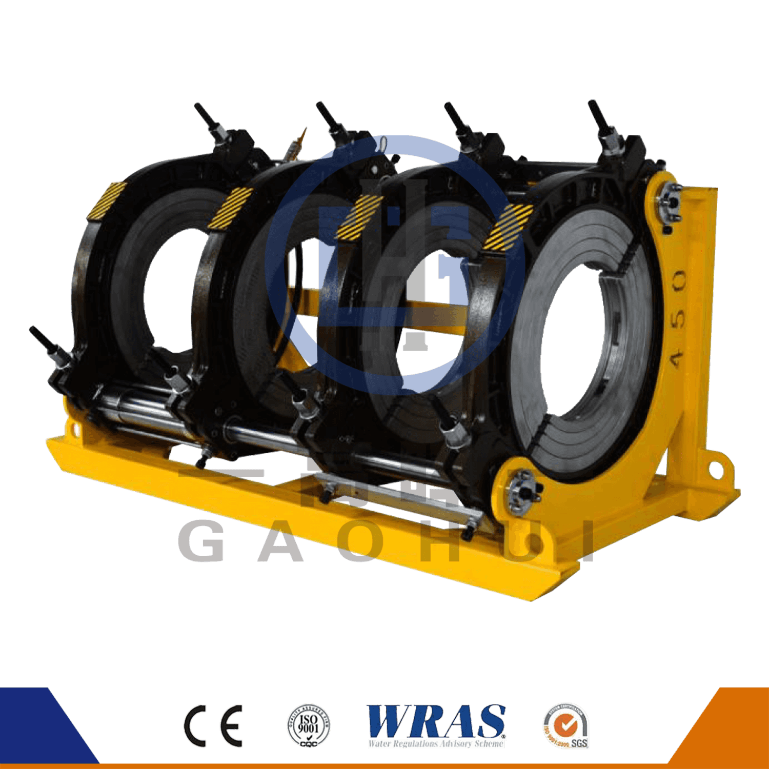 450 hidraulic semi-automată Fusion Fusion HDPE Mașină de sudare a conductelor HDPE