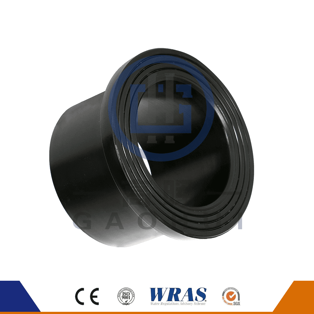 HDPE Modelat Butt Fusion Flange Butt End pentru conducta de apă